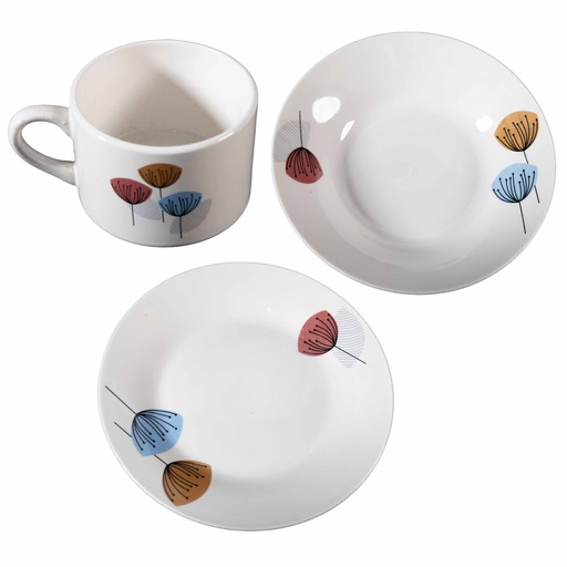 Vajilla de Porcelana (12 piezas)