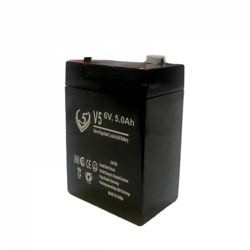 Batería para lámparas y ventiladores recargables (6v 5.0 Ah V5)