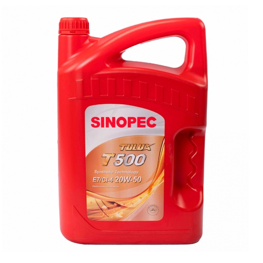 Aceite para motor Sinopec T1500VE7/CI-4 20W-50 (5 L)