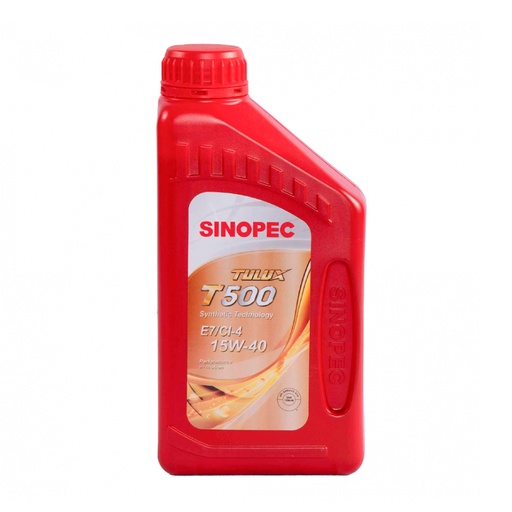 Aceite para motor Sinopec T500VE7/CI-4 15W-40 (1 L)